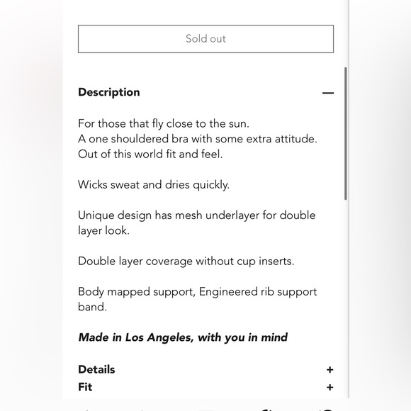 Avocado Athleisure Mercury Bra - Sold Out online - Picture 8 of 10